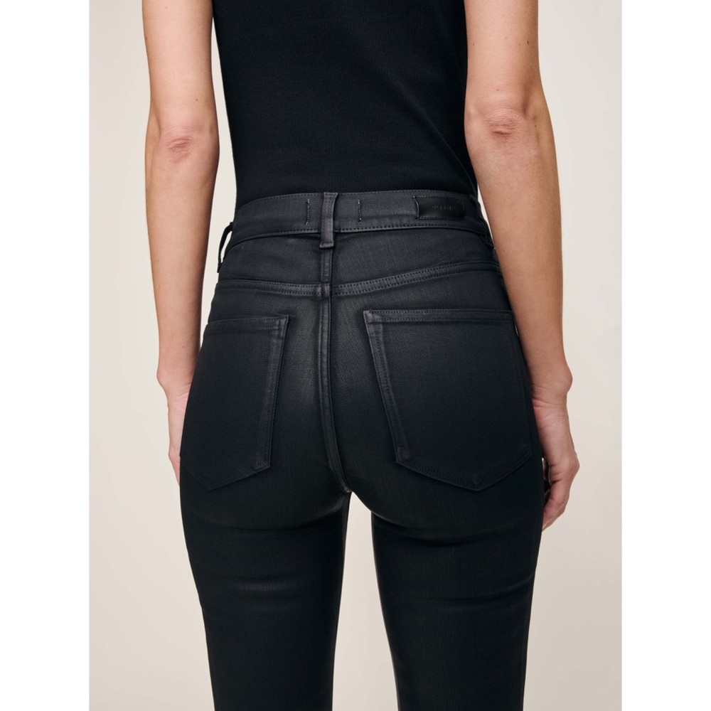 DL1961 NWOT Bridget Boot High Rise Instasculpt Faux Leather Pants 26 2 - Picture 9 of 13